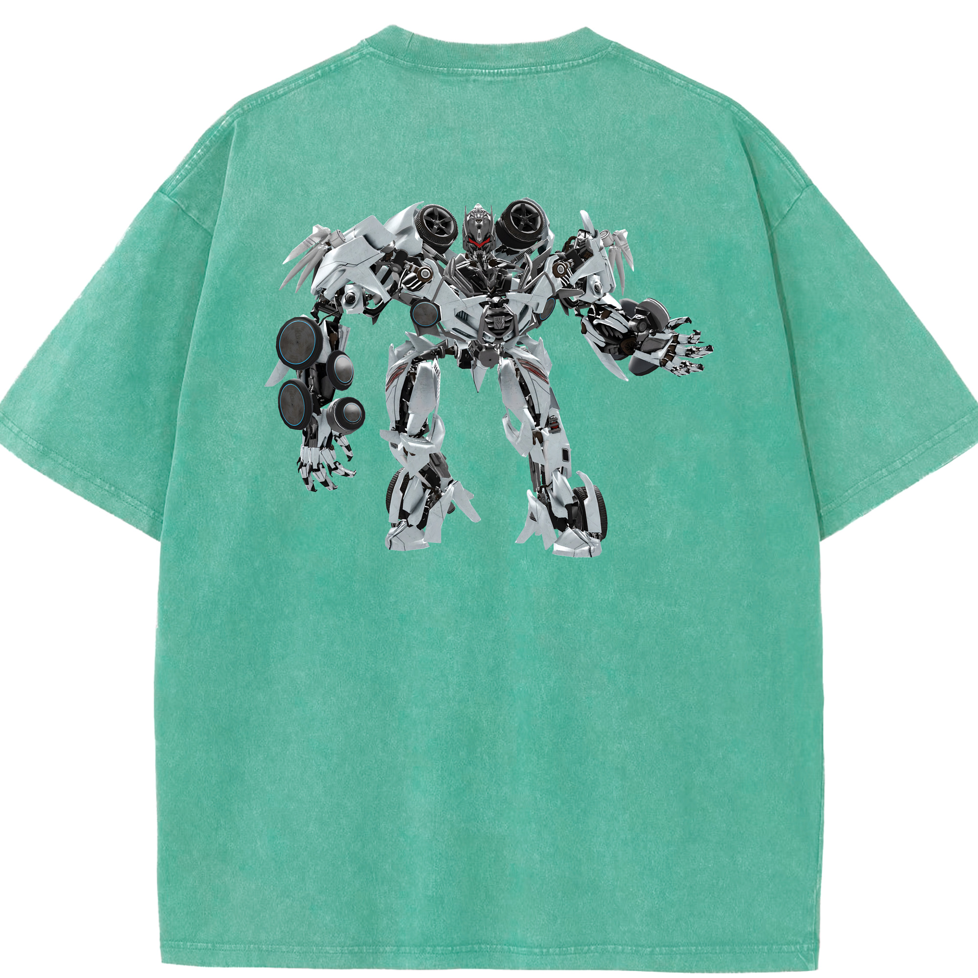 （画像用） Transformers トランスフォーマー 綿100% ヴィンテージ風 半袖Tシャツ（背面プリント）